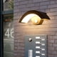 thumbnail image 4 of Lámpara de pared con forma de luna para exteriores, creativa, sencilla, con LED, resistente al agua, con inducción del cuerpo humano, para patio, balcón y puerta, 4 of 5