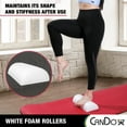 thumbnail image 5 of CanDo PE Professional Grade White Foam Roller Half-Round, 5 of 6