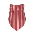 thumbnail image 3 of Easygdp Stripes Red White Pet Scarf, Dog Triangle Scarf, Printing Dog Bib, Handkerchief Scarf for Small Medium Large Dogs Cats Pets, 3 of 9
