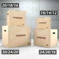 thumbnail image 5 of Synergee 3 in 1 Wood Plyometric Box for Jump Training and Conditioning 16/14/12, 5 of 6