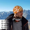 thumbnail image 5 of Neck Gaiter Face Cover Scarf, Cute Juicy Red Orange Soft Face Sun Mask Cover Scarf Headband Cooling Sweat Absorbing Bandanas Hiking Cycling Running, 5 of 7