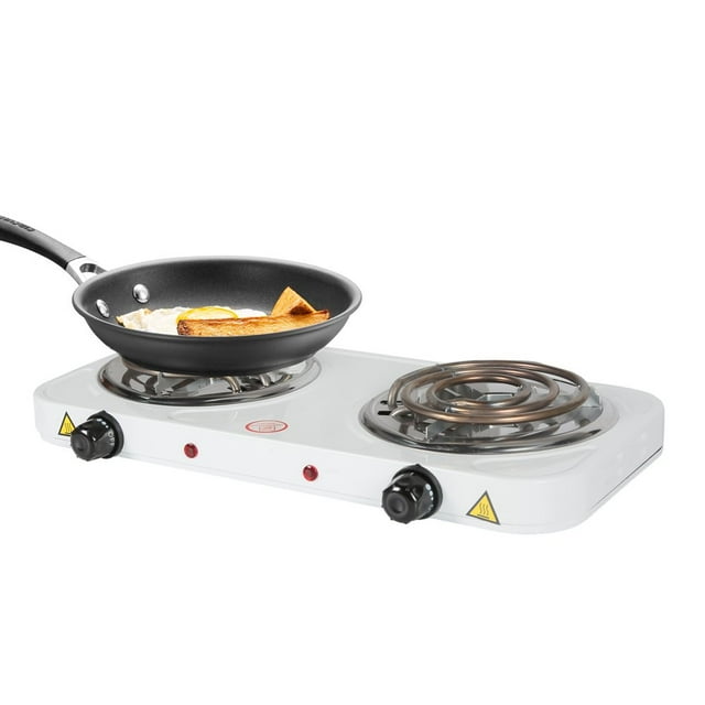 CUITING Plaque Chauffante Double Trouble 2000W Brûleurs Électriques pour Cuisiner en Tempête dans la Cuisine