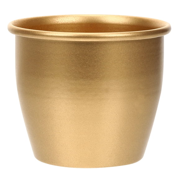 IMIKEYA Metal Flower Pot, Decorative Indoor Plant Planter Holder for Houseplants, Office Desk, Patio and Home Decor