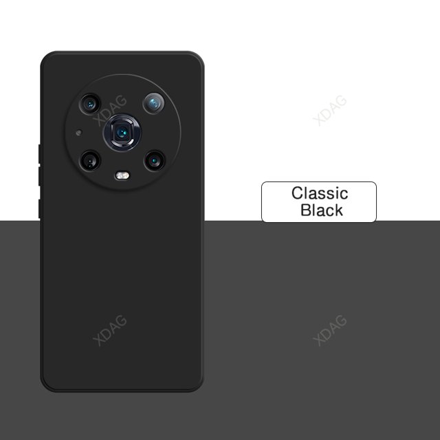 Original Basic Phone Case Cover for Honor Magic4 Magic 4 Pro 4Pro Lite Ultimate 5G Square Liquid Silicone Back Funda Accessories Classic Black Honor Magic 4 Lite