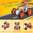 thumbnail image 7 of Wupuaait RC Roller Car, Remote Control 360° 4WD Stunt Toy Car Xmas Gift for 3-12 Years Old Kids, Boys and Girls, Orange, 7 of 7