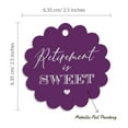 thumbnail image 6 of Inkdotpot Pack Of 100 Real Silver Foil Paper Tags Retirement Is Sweet Text Favor Hang Tags, 6 of 6