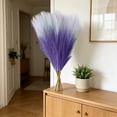 thumbnail image 4 of 20Pcs Artificial Pampas Grass 55cm Faux Dried Flowers Bouquet for Home Decor Wedding Centerpiece Boho Floral Arrangement Living Room Bedroom Dining Room Entryway Vase Filler Natural Reeds Stems, 4 of 6