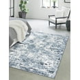 thumbnail image 2 of Rugs.com Aurora Collection Rug – 3 Ft Round Vintage Blue Low Rug Perfect For Kitchens, Dining Rooms, 2 of 8