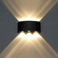 thumbnail image 1 of Lámpara De Pared Led Moderna Aplique De Pared Arriba Abajo Impermeable Aluminio Led Arandela De Pared Interior Exterior Para Baño Porche Dormitorio Pasillo Sala De Estar Escalera, 6w Blanco Cáli, 1 of 5