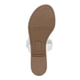 thumbnail image 4 of CIRCUS NY Womens White Laser Cut Medallion Ruched Cushioned Camara Round Toe Slip On Thong Sandals 6.5 M, 4 of 4