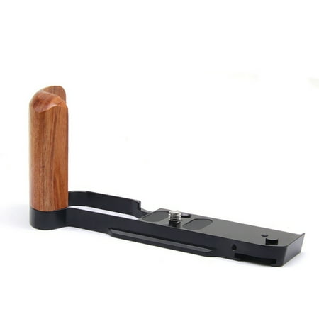 

Quick Release L Plate Wooden Side Handle Bracket Handgrip Black