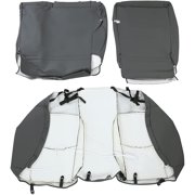 Kojem Synthetic Leather Seat Covers Compatible with 2010-2015 Toyota Prius, Gray Front & Rear