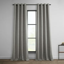 HPD Half Price Drapes Clay Faux Linen Grommet Room Darkening Curtains for Bedroom & Living Room Curtains (1 Panel), Door & Window Curtains 120 inches long, Grommet Curtains & drapes, 50W X 120L