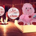 thumbnail image 5 of EBK Valentine's Day 2 Round Wall Signs Bundled with Valentine’s Pink Heart Plush 5" Teddy Bear Valentine's Day DIY Decor Gift in an Exclusive BCL Carrier, 5 of 7