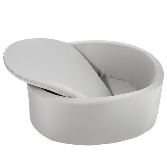 Piscine à Balles d'Intérieur, Piscine à Balles en Éponge Lavable pour Décorations de Fête pour Toboggans Gris