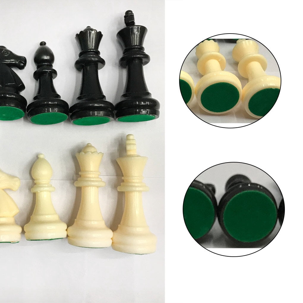 justharion 32 Chess Pieces 6.4cm King Chessmen Adults Children