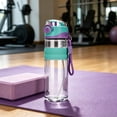 thumbnail image 4 of Sports Water Bottle with Mist Spray - 2-in-1 BPA-Free Drinking Bottle with Misting Function - Leak Proof Hydration Bottle for Gym - 1 Bottle - Purple, 4 of 6