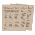 thumbnail image 1 of Inkdotpot 50-PackKraft RusticWhats In Your Purse Bridal ShowerGameWedding Shower Bachelorette Party Bulk ActivityGameCards, 1 of 7