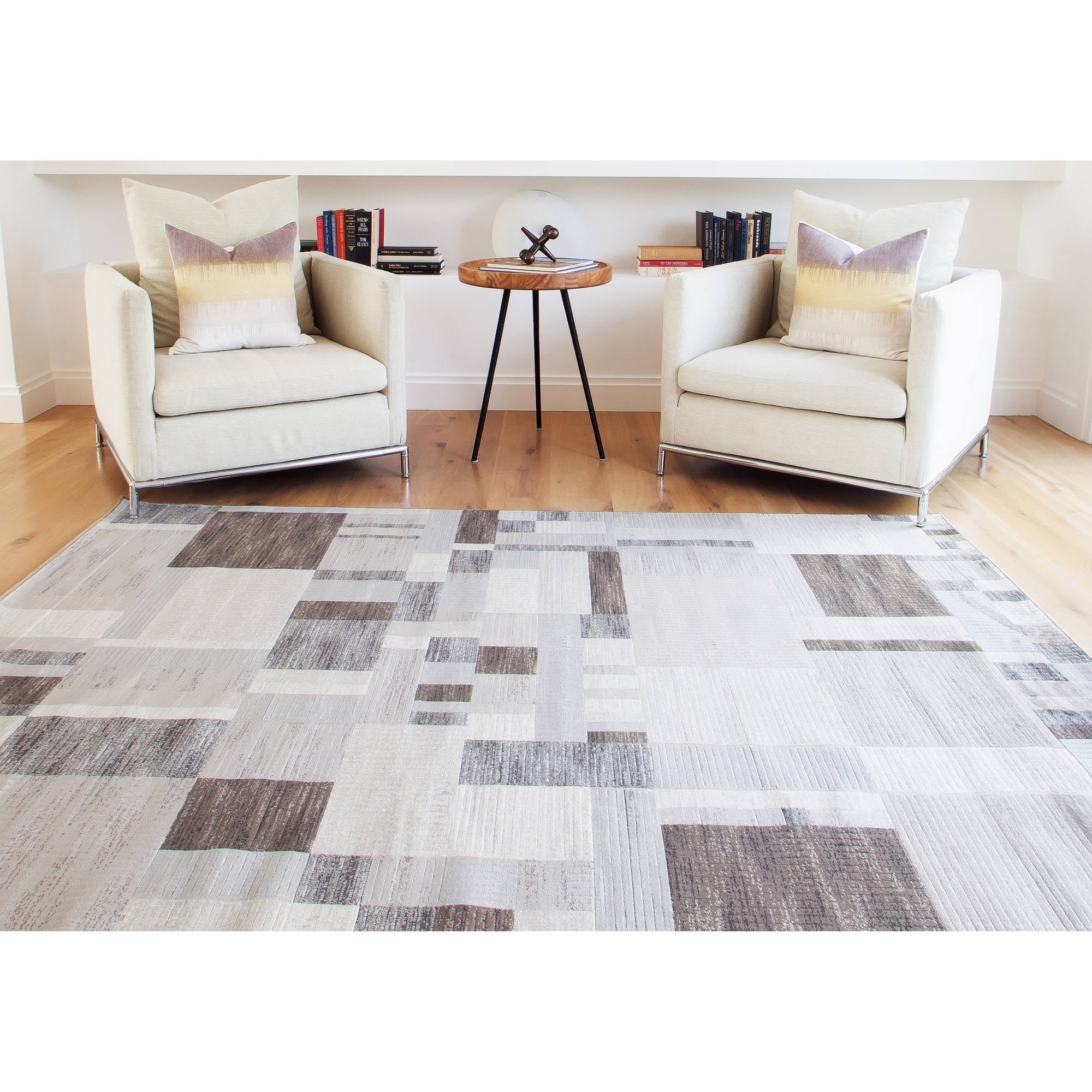 Sonoma Modern Woven Viscose Rug, Gray Multi
