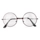 thumbnail image 1 of Gafas con lentes transparentes de estilo vintage, unisex, para hombres y mujeres, gafas con montura metálica, gafas de bronce, 1 of 8