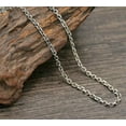 thumbnail image 4 of K-KED Pure S925 Sterling Silver Chain Men Women Retro O Link Necklace 18''-28''-3mm,27.5inch, 4 of 8