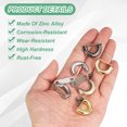 thumbnail image 2 of Uxcell 4-Pack Hebillas de Conector en D, Hebilla de Puente de Aleación para Bricolaje en Cuero y Fabricación de Mochilas [Oro Claro], 2 of 6