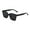 Black, variant on Womens Oversized Square Boyfriend Style Horned Rim Thick Plastic Retro Sunglasses Adult