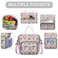 thumbnail image 2 of Polar Bear Pattern Lunch Bag – Waterproof Insulated Cooler Tote with Wild Bear Design, Foldable Leakproof Lunch Box for Outdoor, Work, or School, 2 of 6