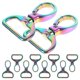 thumbnail image 2 of Durable D Ring Key Chains Bulk 10pcs Keychain Buckles for DIY Crafts Portable Strap Clips for Handbags Purses Accessories, 2 of 5