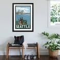 thumbnail image 3 of Art.com Seattle, Washington Skyline - Lantern Press Original Poster Art Print by Lantern Press, Black Frame Wall Art, 32" x 44", 3 of 5