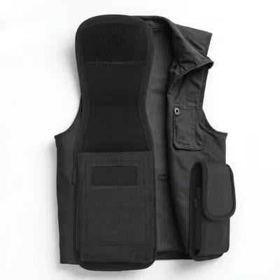 BESTOYARD Black Nylon Waist Phone Bag Portable Cell Phone Pouch with Carabiner for Hiking