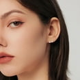 thumbnail image 2 of Sterling Silver Bow Studs Earrings for Women Teens Bow Ribbon Earrings Small Bow Earrings Bowknot Earrings Bowtie Earrings, 2 of 10