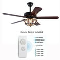 thumbnail image 2 of 52'' Tiffany Ceiling Fan With 3 Lights +remote Control Wooden Ceiling Fans, 2 of 6