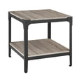 thumbnail image 1 of Table d'Extrémité en Bois Rustique, Set de 2 - Bois Flotté, 1 of 12