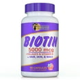 thumbnail image 2 of Sunshine Naturals Biotin 5000 Mcg Plus Collagen Supplement for Hair, Nails and Skin, 90 Capsules, 2 of 5