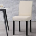 thumbnail image 2 of FDW Dining Chairs Set Of 4 Beige Elegant Design Modern Fabric Upholstered B164, 2 of 7