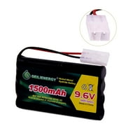 QBLPOWER 1pcs 9.6V 1500mAh NiMH Rechargeable Battery Pack for Toy RC Cars, Robots, Security Devices +1pcs USB