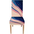 thumbnail image 6 of Dining Room Chair Covers Set of 4 Pink Blue Quicksand Dining Room Chair Cover Dining Chair Seat Covers for Chairs Dining Room for Room, 6 of 6
