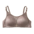thumbnail image 2 of Fatuov Women's Lace T-Shirt Bras Push Up Full Coverage Soft Everyday Bras for Office Wear Adjustable Straps Wireless Lightly Lined Bra 38B, 2 of 3