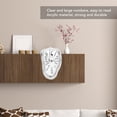 thumbnail image 4 of Twisted Wall Clock, Vintage Design, Silent Movement, Durable Construction, Decor For Living Room, Bedroom, Office, 4 of 8