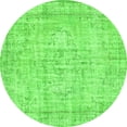 thumbnail image 1 of Ahgly Company Indoor Round Abstract Green Contemporary Area Rugs, 3' Round, 1 of 1