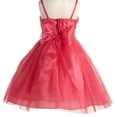 thumbnail image 2 of Little Girls Stunning Rhinestone Studded Waist Flowers Girls Dresses Blush 4, 2 of 2