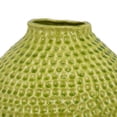thumbnail image 3 of Evans Accent Vase, Embossed Textured Surface, Green Ceramic 14 Inch, 3 of 6