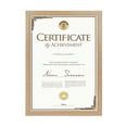 thumbnail image 2 of Scholartree 5P Contemporary Gallery Document Picture Frame Set, A4/8.5x11 Tabletop Picture Frames, Brown, 2 of 4