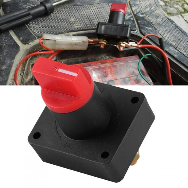 Interruptor de batería, interruptores de protección de batería de encendido y apagado universales para automóvil Interruptor selector de batería Diseñado por expertos