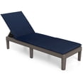 thumbnail image 2 of Costway Chaise Longue de Patio Fauteuil Inclinable avec Dossier Réglable à 3 Positions et Coussin Bleu, 2 of 8