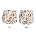 thumbnail image 3 of Susaid Dogs Print Women's High Waisted Running Shorts Quick Dry Athletic Gym Track Workout Shorts Zip Pocket-XX-Large, 3 of 7