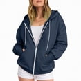 thumbnail image 4 of Godom Zip Up Y2k Hoodies for Women fall Casual Long Sleeve Sweatshirts 2025 Lightweight Comfort Soft Jackets, 4 of 5