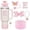 E, variant on 5pcs Tumbler Accessories Set for Stanley 40oz Cup with Handle, Perfect Gift, Pink Coquette Bling Style Water Bottle Decor