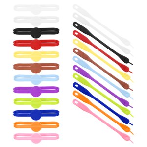 Unique Bargains 24Pcs Silicone Drink Marker Wine Glass Charm Markers Tags 12 Colors